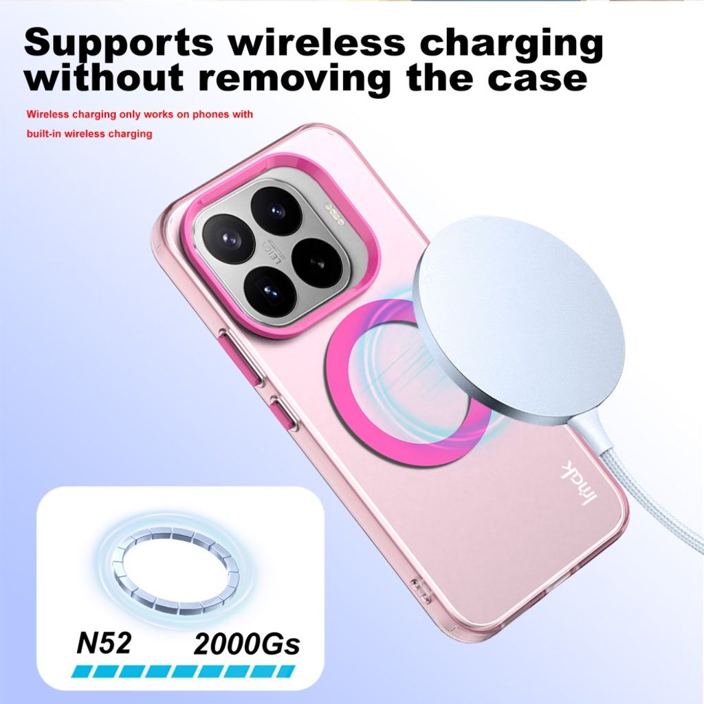 Imak Xiaomi 17T Cover Candy Color MagSafe Lyserød