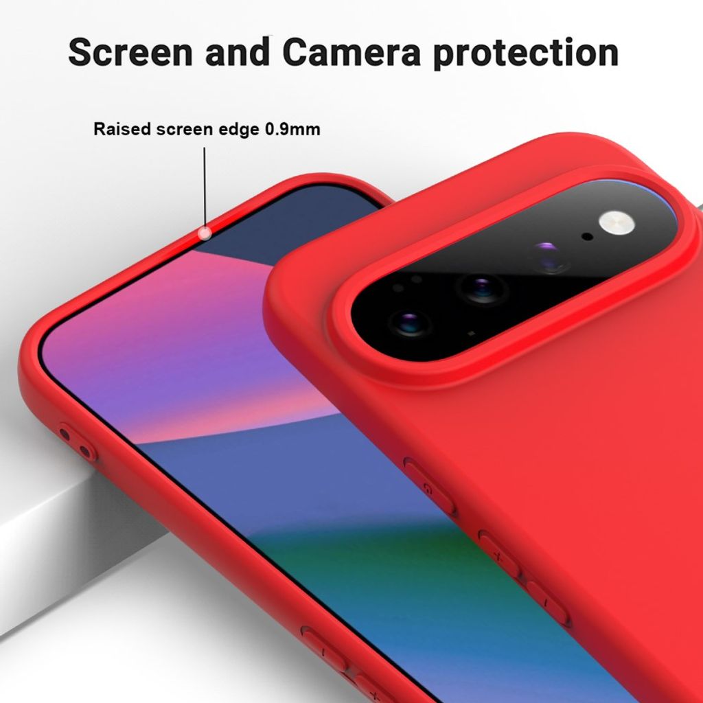 Google Pixel 11 Pro XL Cover med Strap Silikone Rød