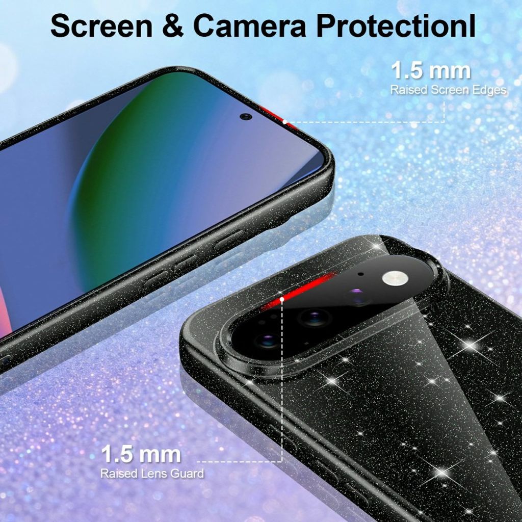 Google Pixel 11 Pro Cover Glitter MagSafe Sort