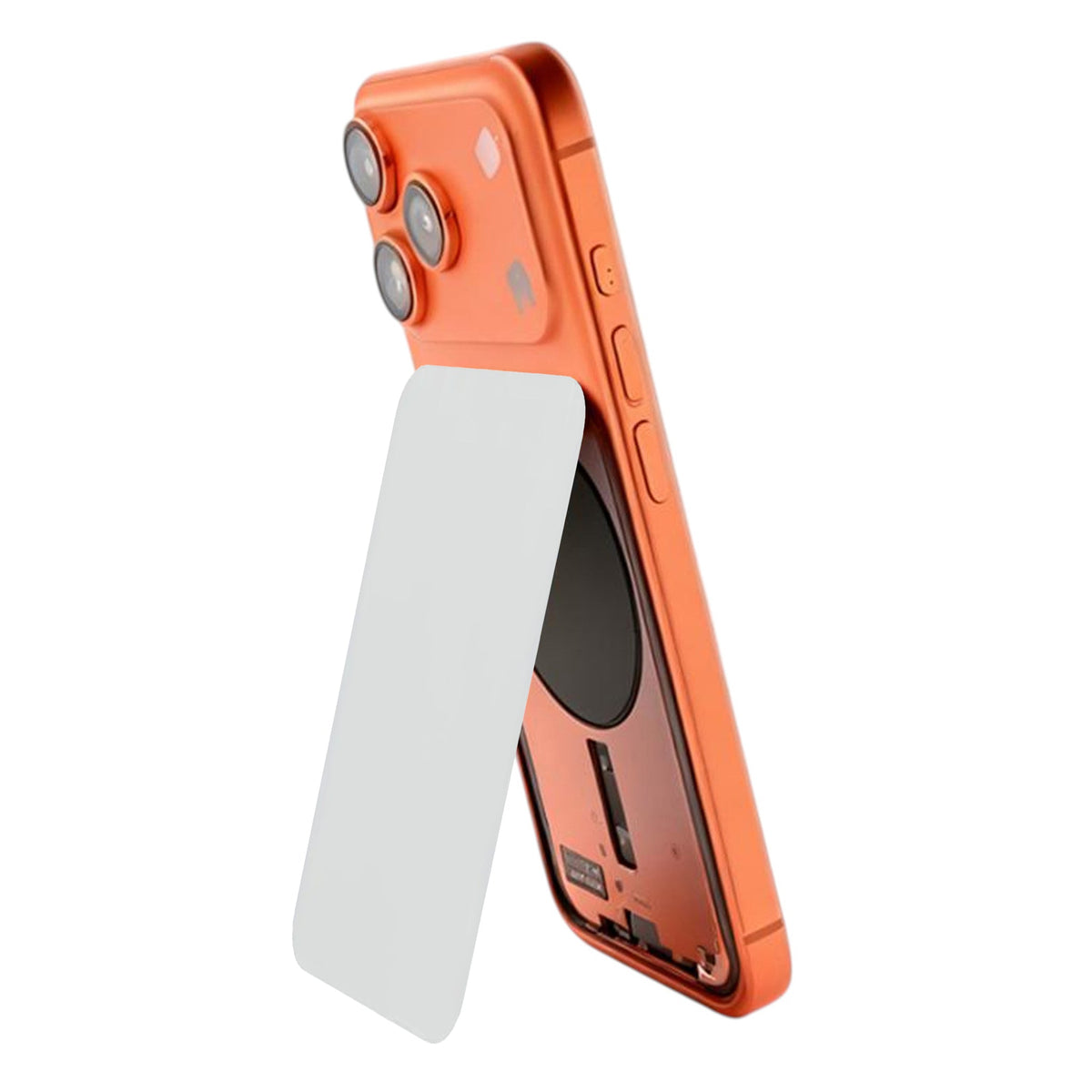 Glasbagside til iPhone 17 Pro Max - Sølv