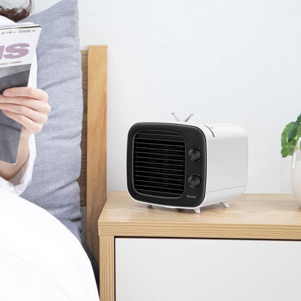 Baseus Fläkt Time Desktop Air Cooler Sort Hvid