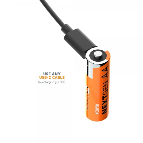 Xtorm Batteri AA Genopladelige USB-C 4-pak