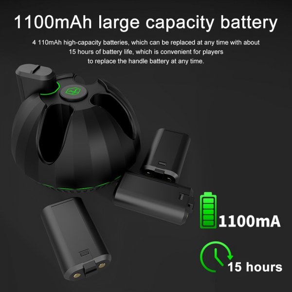 Aolion Batteriopladningsstation til Xbox-spilkontroller