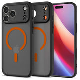 Spigen iPhone 17 Pro Cover Ultra Hybrid MagFit Frost Black Orange