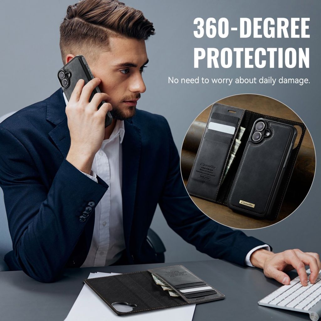 CaseMe iPhone 17 Etui C49 Series Sort