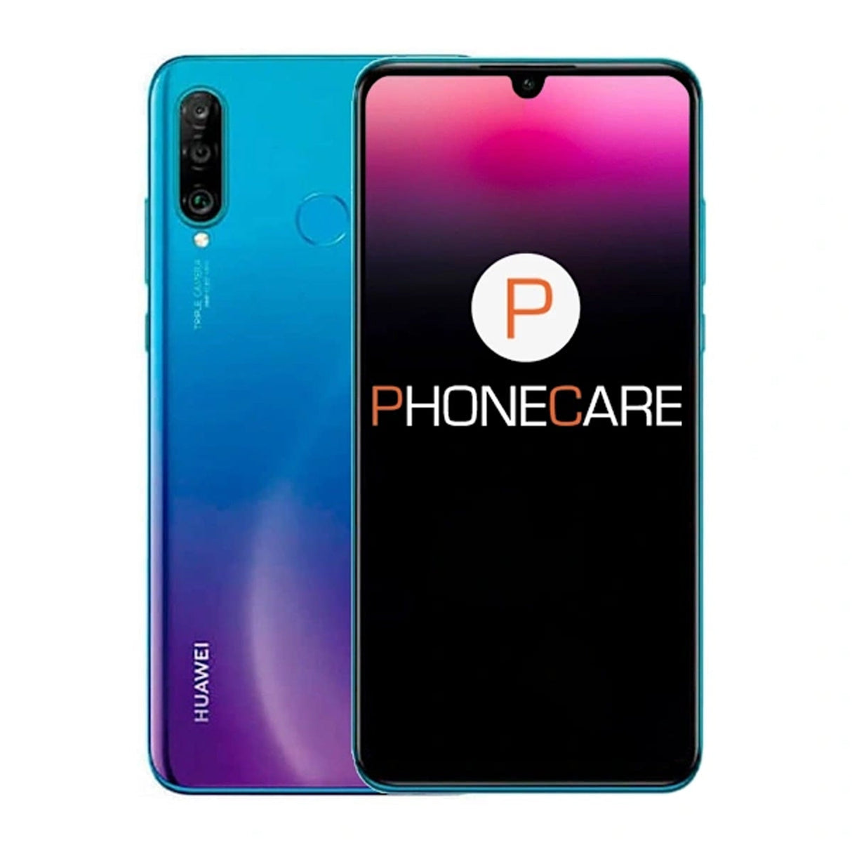 Brugt Huawei P30 Lite 128GB Peacock Blue – God stand