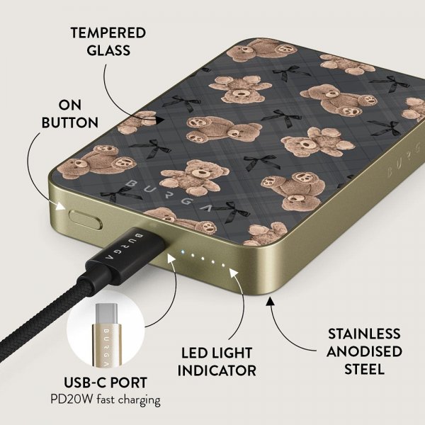 Burga Powerbank MagSafe 5000 mAh BFF Guld