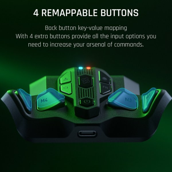 BIGBIG WON ARMOR-X Pro Bagsiderknapmodul til Game Controller Sort