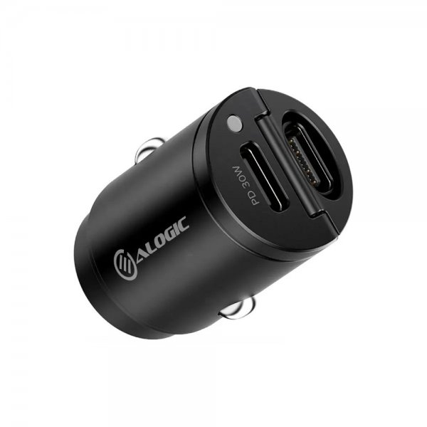 ALOGIC Biloplader 30W Rapid Power Mini Biloplader 2xUSB-C