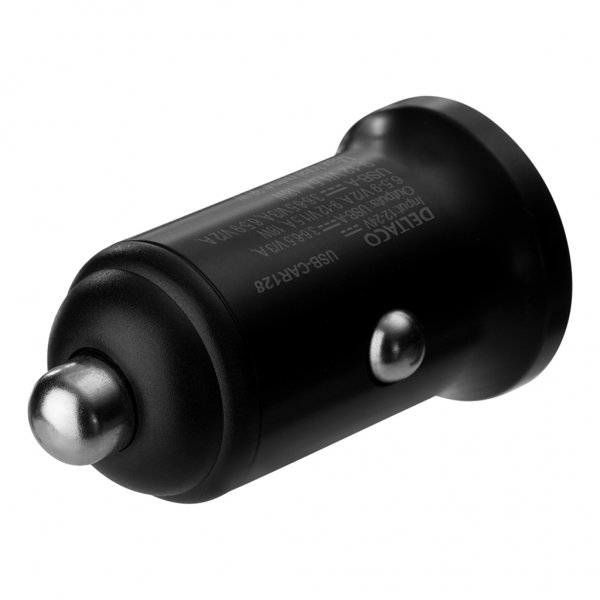 Deltaco Billader 36W Dobbelt USB-A Sort