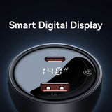 Baseus Biloplader Digital Display PD3.1 Dual Cast Biloplader 140W