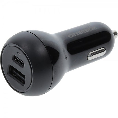 Otterbox Biloplader USB-C 20W & USB-A 12W Sort