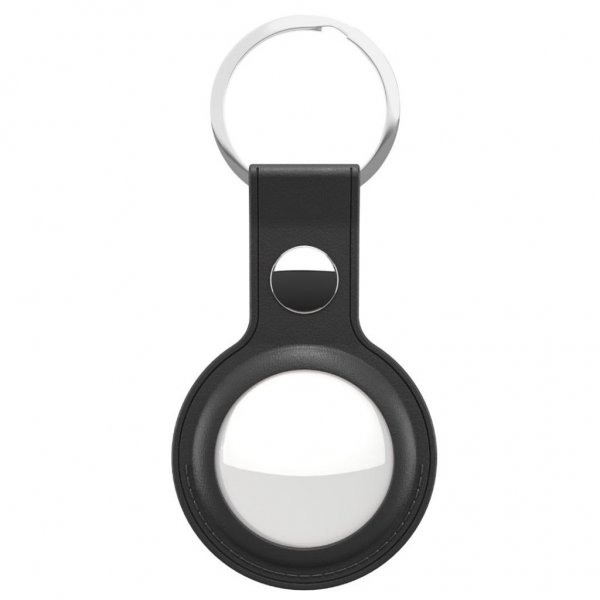 KeyBudz AirTag Holder Læder 2-pak Sort