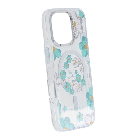 iPhone 16 Pro Max Cover med blomstermønster MagSafe Grøn