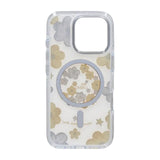 iPhone 16 Pro Max Cover med blomstermønster MagSafe Gul