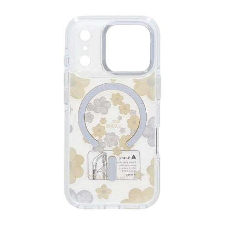 iPhone 17 Pro Cover med blomstermønster MagSafe Gul