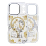 iPhone 17 Pro Max Cover med blomstermønster MagSafe Gul