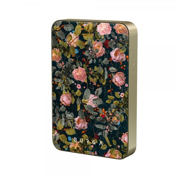 Burga Powerbank MagSafe 5000 mAh Bloomy Garden Guld