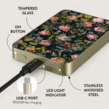 Burga Powerbank MagSafe 5000 mAh Bloomy Garden Guld