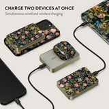 Burga Powerbank MagSafe 5000 mAh Bloomy Garden Guld