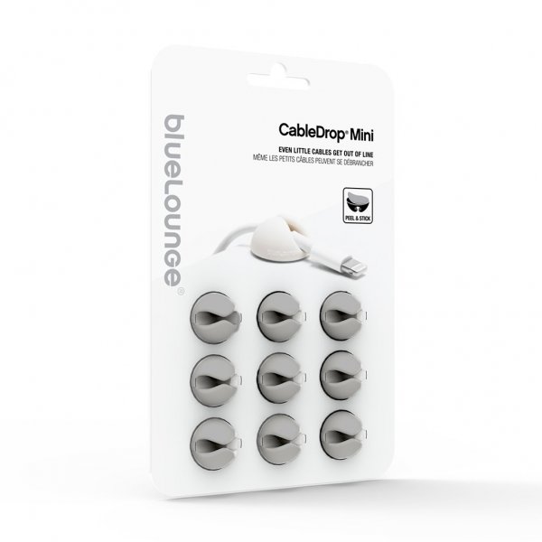 Bluelounge CableDrop Mini Ledningsholdere 9-pak