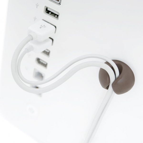 Bluelounge CableDrop Ledningsholder 6-pak Sort