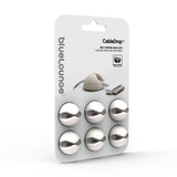 Bluelounge CableDrop Selvklæbende holder til kabler 6-pak Hvid