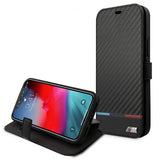 BMW iPhone 13 Pro Cover Tricolor Carbon Effect Sort