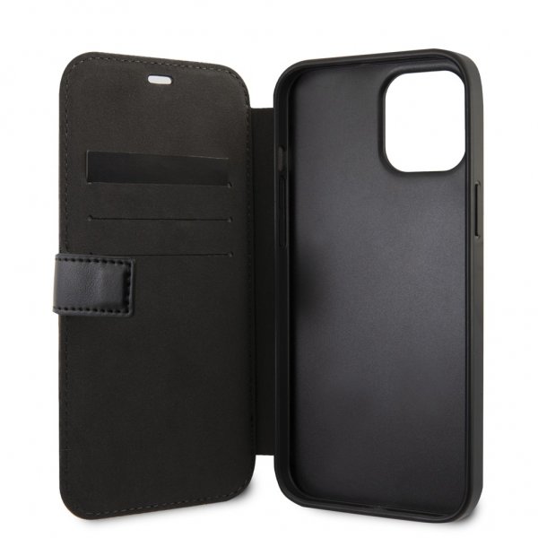 BMW iPhone 13 Etui Tricolor Carbon Effect Sort
