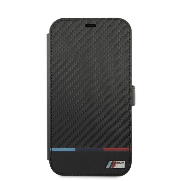 BMW iPhone 13 Mini Cover Tricolor Carbon Effect Sort