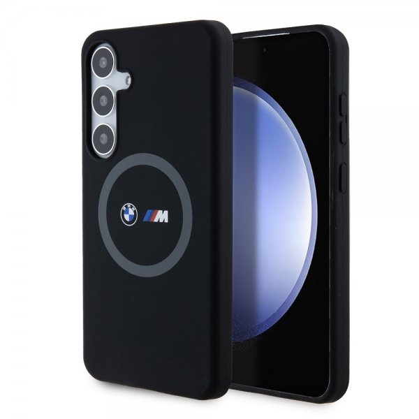 BMW Samsung Galaxy S24 Plus Cover Trykte Logoer MagSafe Sort