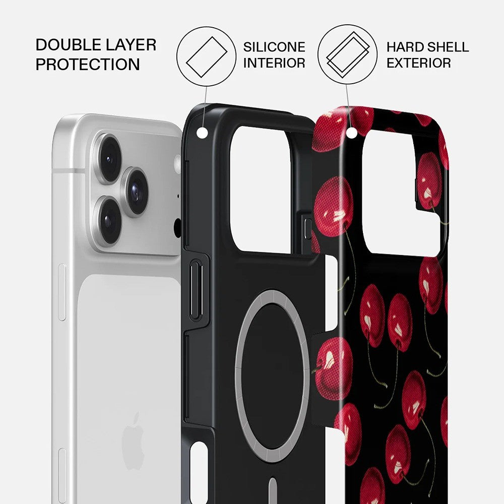 Burga iPhone 18 Pro Max Cover Tough MagSafe Cherrybomb