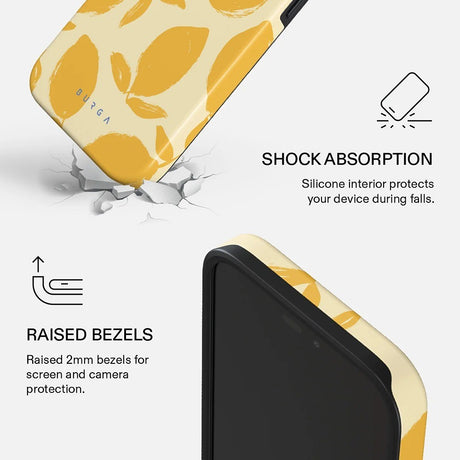 Burga iPhone 18 Pro Max Cover Tough MagSafe Lemon Tart