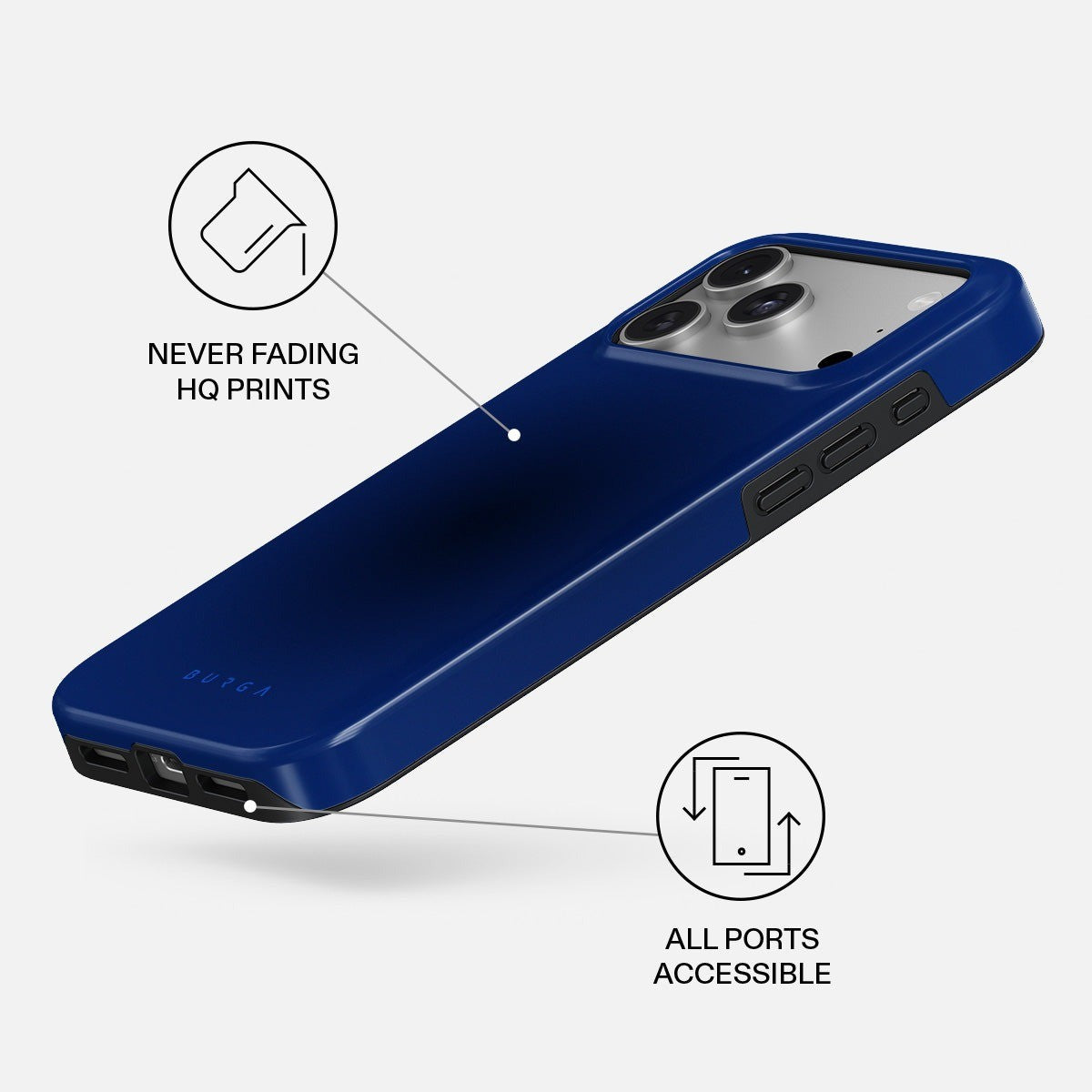 Burga iPhone 18 Pro Max Cover Tough MagSafe Neptune