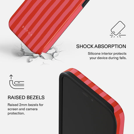 Burga iPhone 18 Pro Max Cover Tough MagSafe Pomegranate