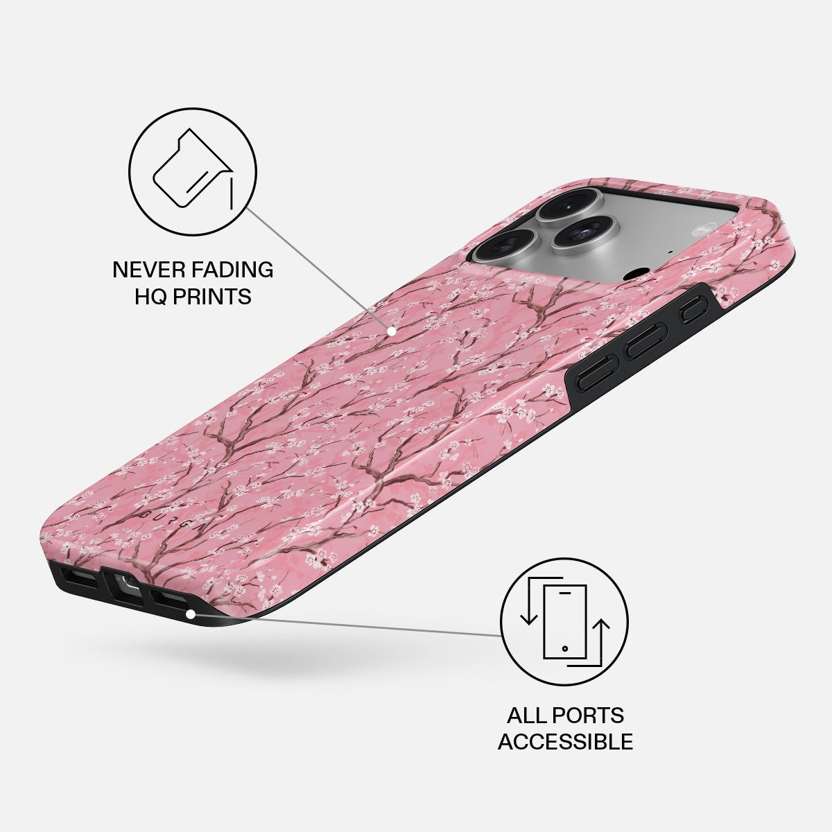 Burga iPhone 18 Pro Max Cover Tough MagSafe Sakura