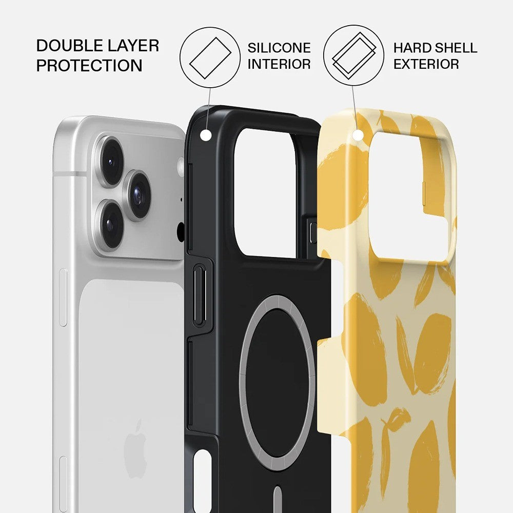 Burga iPhone 18 Pro Cover Tough MagSafe Lemon Tart