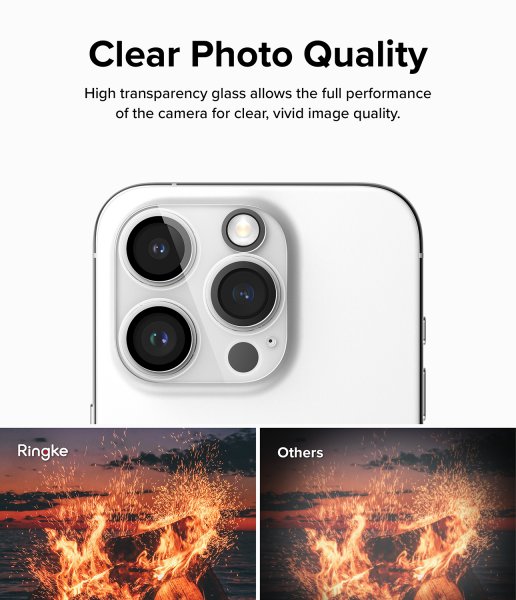 Ringke iPhone 15 Pro Max Kamerabeskyttelse Kamera Beskyttelsesglas 2-pak