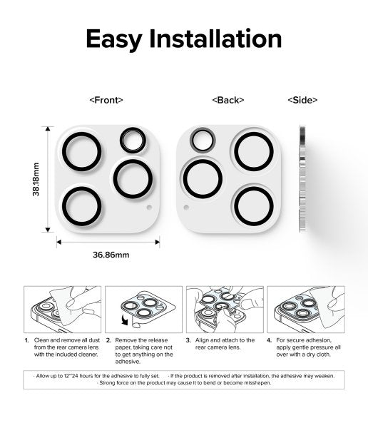 Ringke iPhone 15 Pro Max Kamerabeskyttelse Kamera Beskyttelsesglas 2-pak