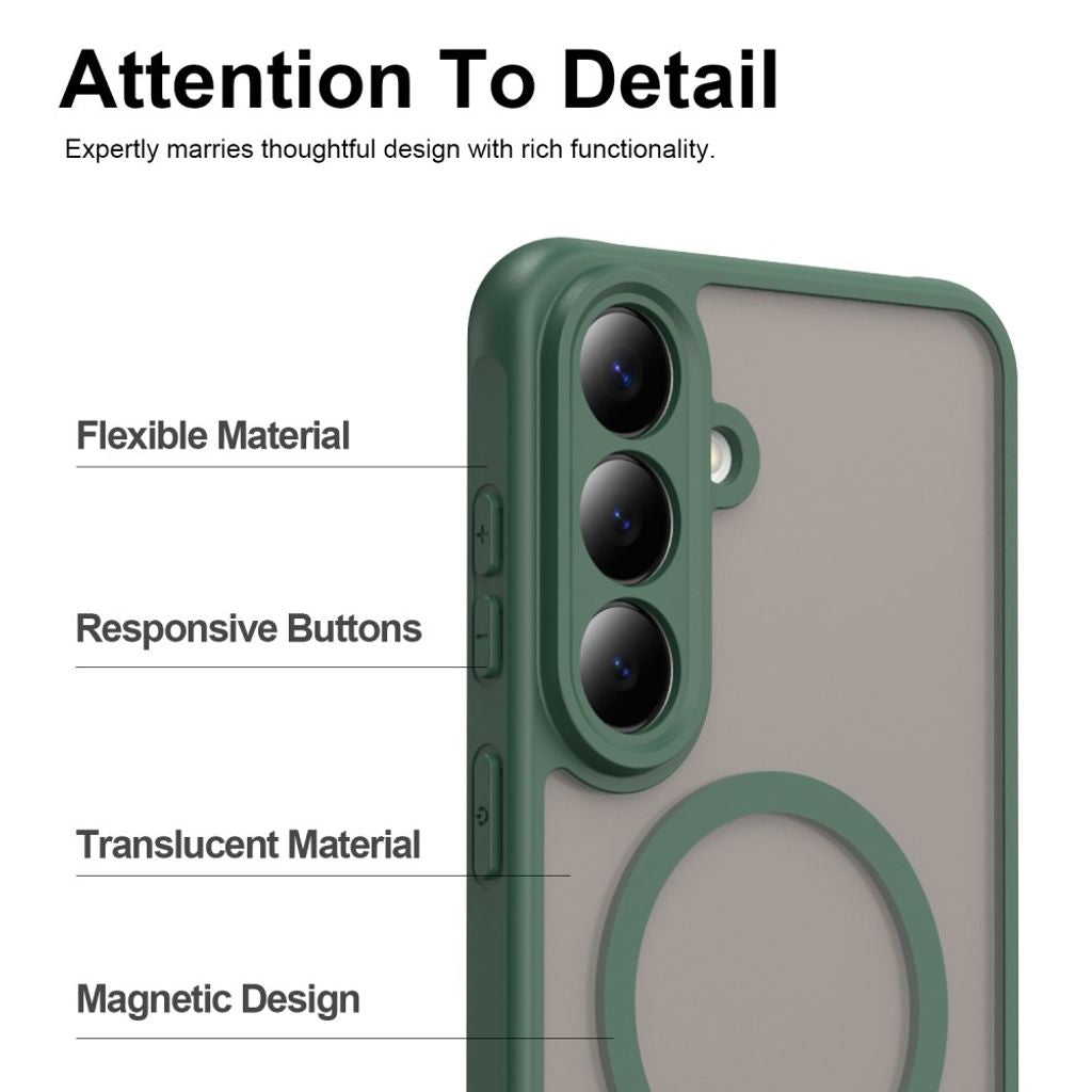 Samsung Galaxy S26 FE Cover Frosted MagSafe Grøn