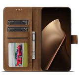Lc.Imeeke Xiaomi 17T Etui med Kortholder Stativfunktion Lysebrun