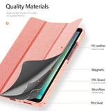 Dux Ducis Samsung Galaxy Tab A9/Galaxy Tab A11 Etui DOMO Series Lyserød