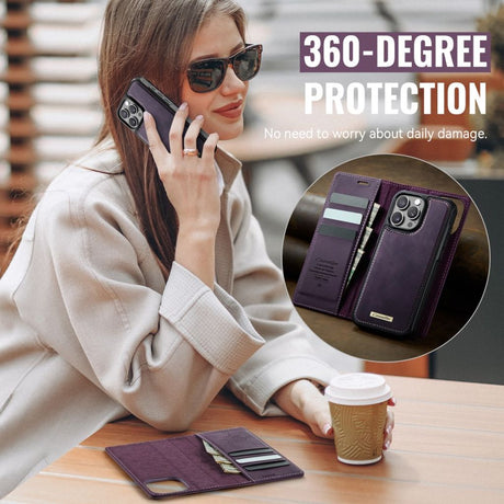 CaseMe iPhone 15 Pro Max Etui C49 Series Lilla