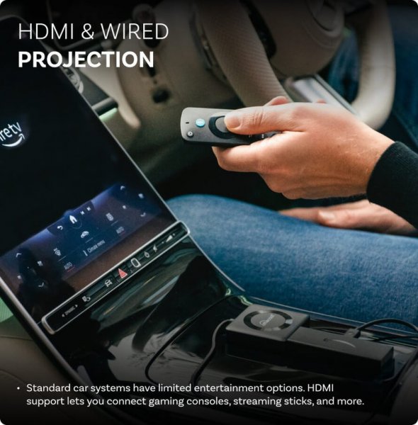 Ottocast Car TV Mate Max Trådløs CarPlay/Android Auto Adapter med HDMI