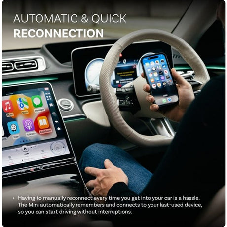 Ottocast Mini Trådløs Apple CarPlay/Android Auto Adapter