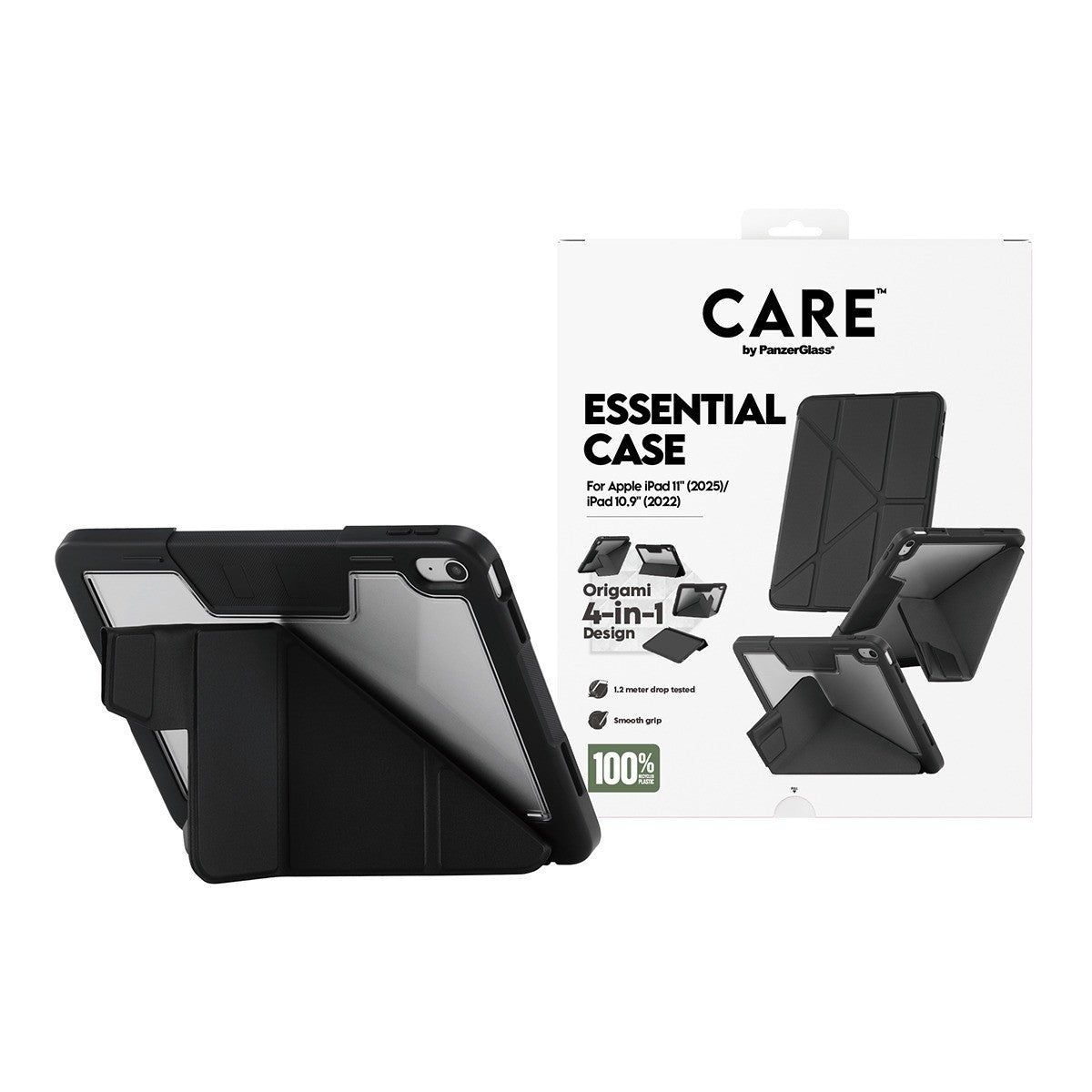 CARE by PanzerGlass iPad 10.9 (gen 10)/iPad 11 (A16) Etui Essential Case Sort