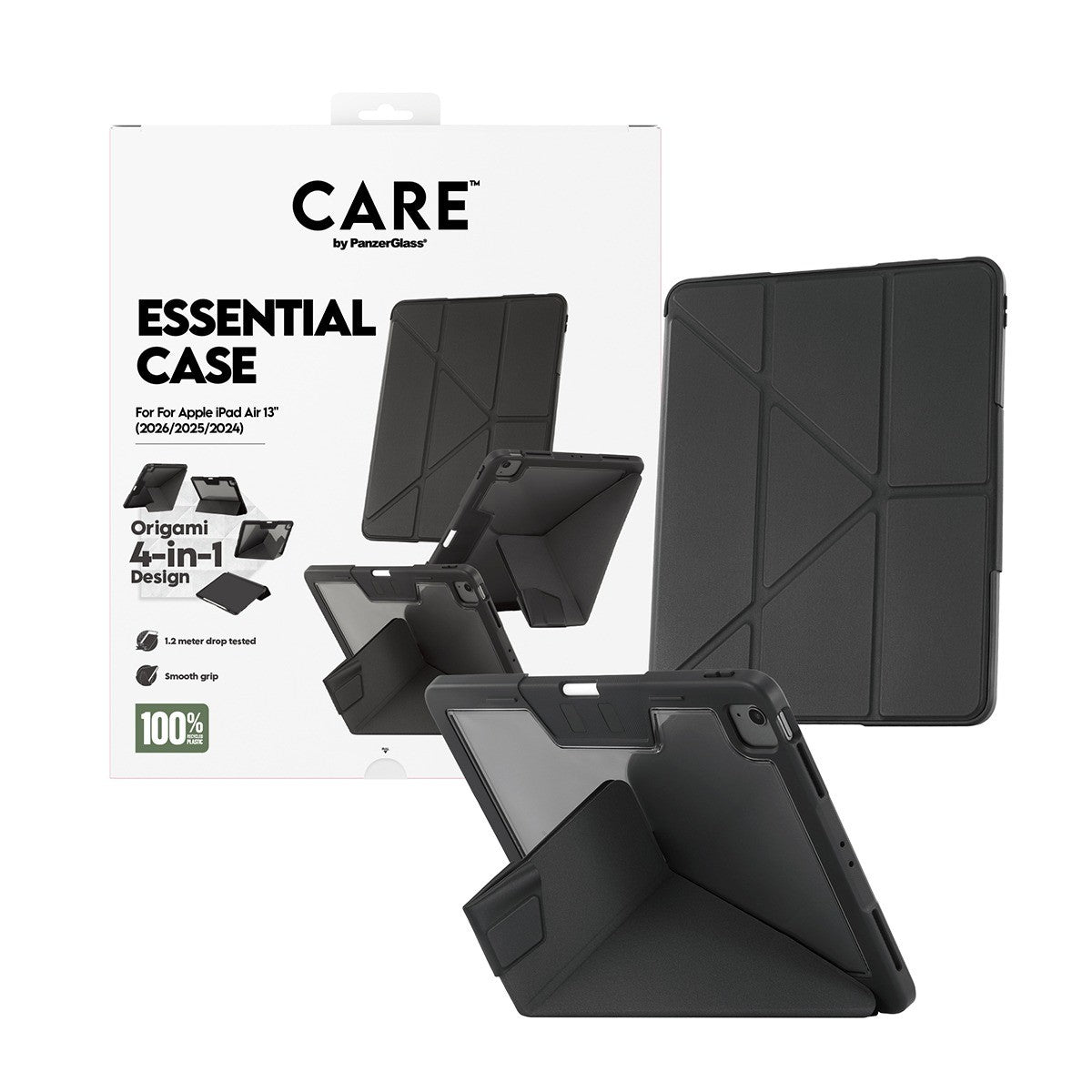 CARE by PanzerGlass iPad Air 13 (M2/M3/M4) Etui Essential Case Sort