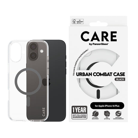 CARE by PanzerGlass iPhone 16 Plus Cover Urban Combat MagSafe Sort