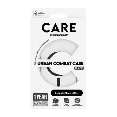 CARE by PanzerGlass iPhone 16 Plus Cover Urban Combat MagSafe Sort