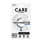 CARE by PanzerGlass iPhone 16 Pro Cover Urban Combat MagSafe Blå